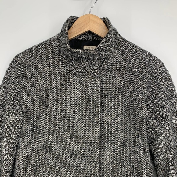 J. Crew Wool Blend Coat Marled Tweed Heather Gray Jacket, 2 - Picture 4 of 11
